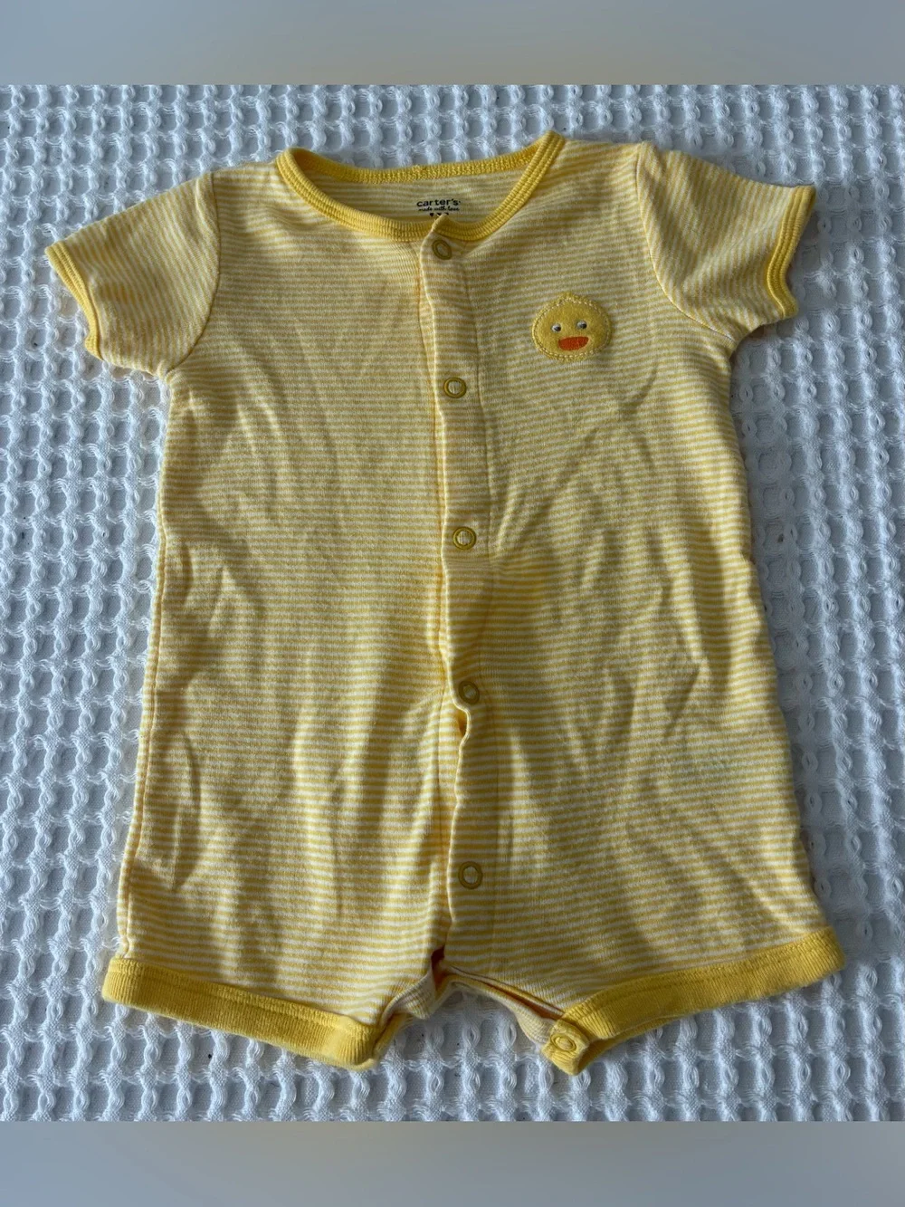 Carter’s Baby Boy One Piece Yellow Duck Outfit Size 6 Month
